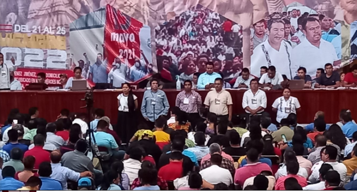 La nueva Secretaria General de la Sección 22 de la CNTE es Yenny Araceli Pérez Martínez