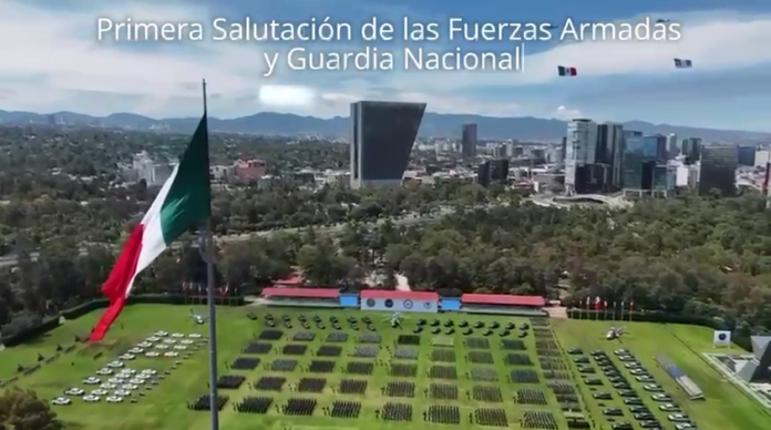 Primer saludo de las Fuerzas Armadas y la Guardia Nacional a la Presidenta