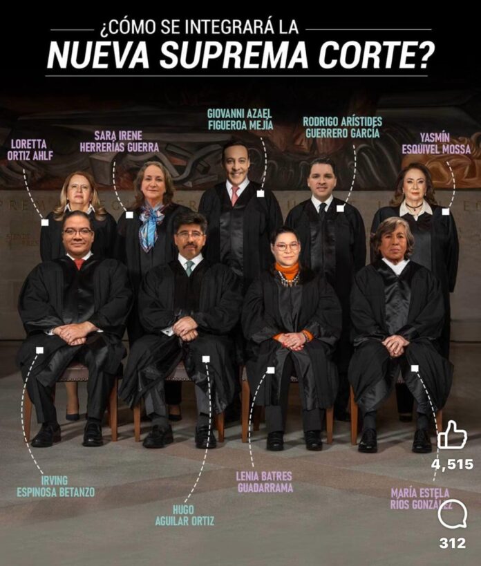 Tras la jornada electoral del pasado 1 de junio, el Instituto Nacional Electoral (INE) entregó las constancias de mayoría a los nueve integrantes que conformarán el Pleno de la Suprema Corte