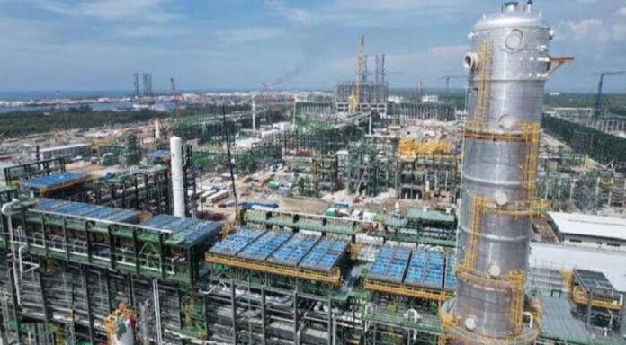 Gana premio internacional la refinería Dos Bocas “Olmeca”