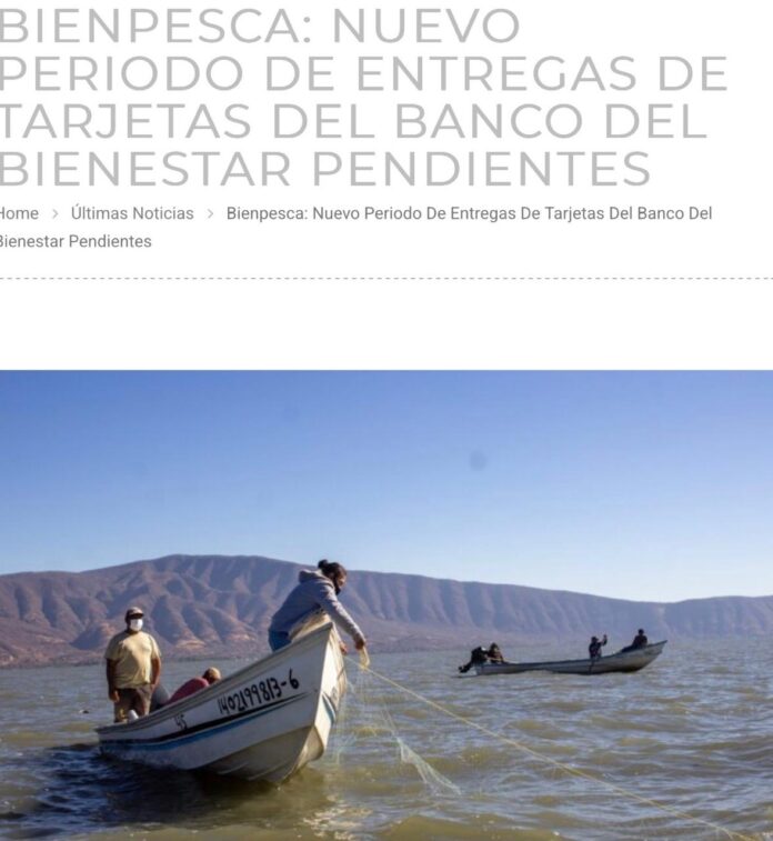 🎣💳 Si eres derechohabiente de Bienpesca y no pudiste recoger tu nueva tarjeta del Banco del Bienestar en la entrega pasada, podrás acudir por ella a partir de este 27 abril.