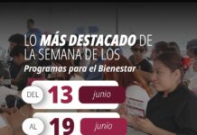 AQUÍ TIENES LO MÁS DESTACADO DE LOS PROGRAMAS PARA EL BIENESTAR DEL 13 AL 19 DE JUNIO: