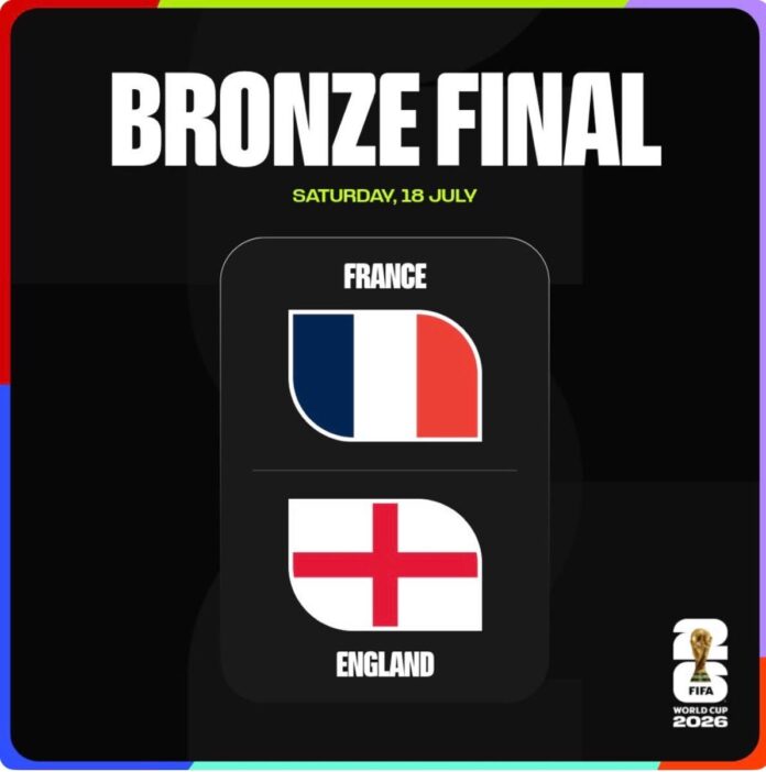 Francia vs Inglaterra por el Tercer puesto en la Copa Mundial 2026
