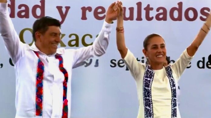¿ASÍ O MÁS CLARO?… SALOMÓN JARA, ES EL “MANDATARIO FAVORITO” DE NUESTRA PRESIDENTA, LA DOCTORA CLAUDIA SHEINBAUM…