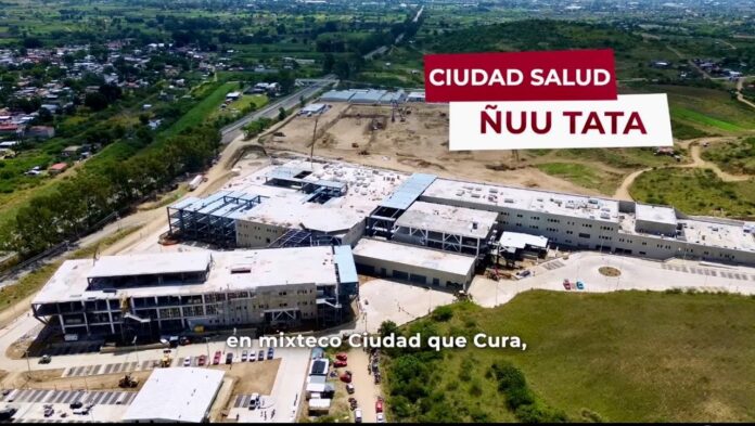 ¡Oaxaca contará con un Centro médico para todas y todos, se llama: “Ñuu Tata”, esta Ciudad Salud es un complejo hospitalario integrado por tres hospitales: el General Regional del IMSS, el Regional de Alta Especialidad del ISSSTE y el General del IMSS Bienestar!…